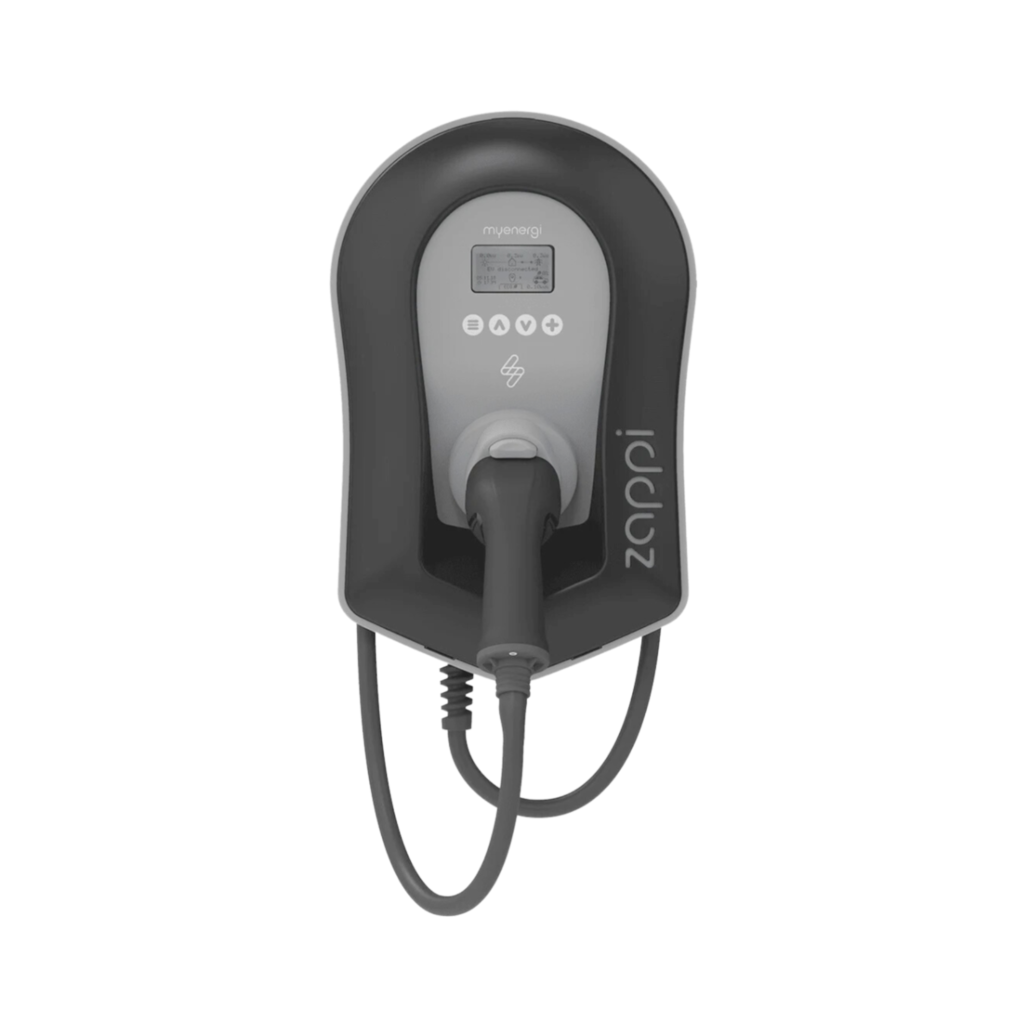 Zappi AC | Multiphase (7kW/22kW) | Tethered 6.5m | Black | Solar EV Charger - Image 2