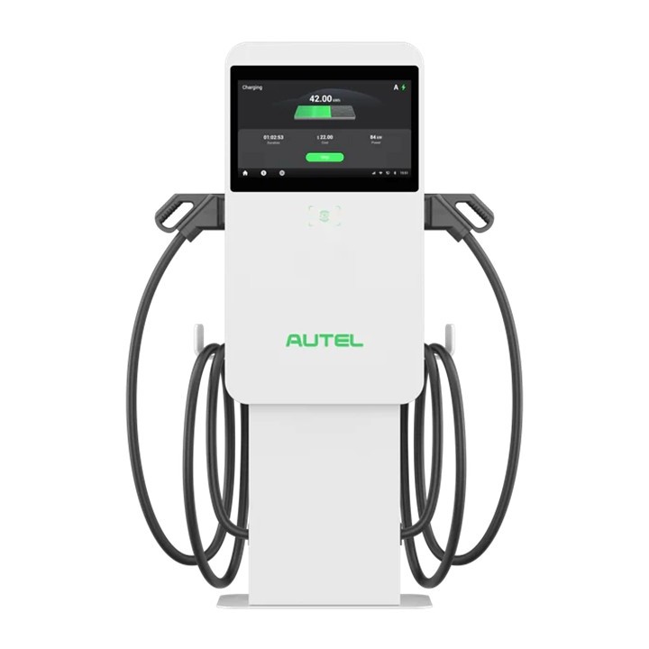 Autel MaxiCharger DC Compact | 50kW | Pedestal version | Tethered 5.5m cables | 2x CCS2